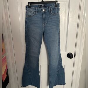 Hollister medium wash flare jeans